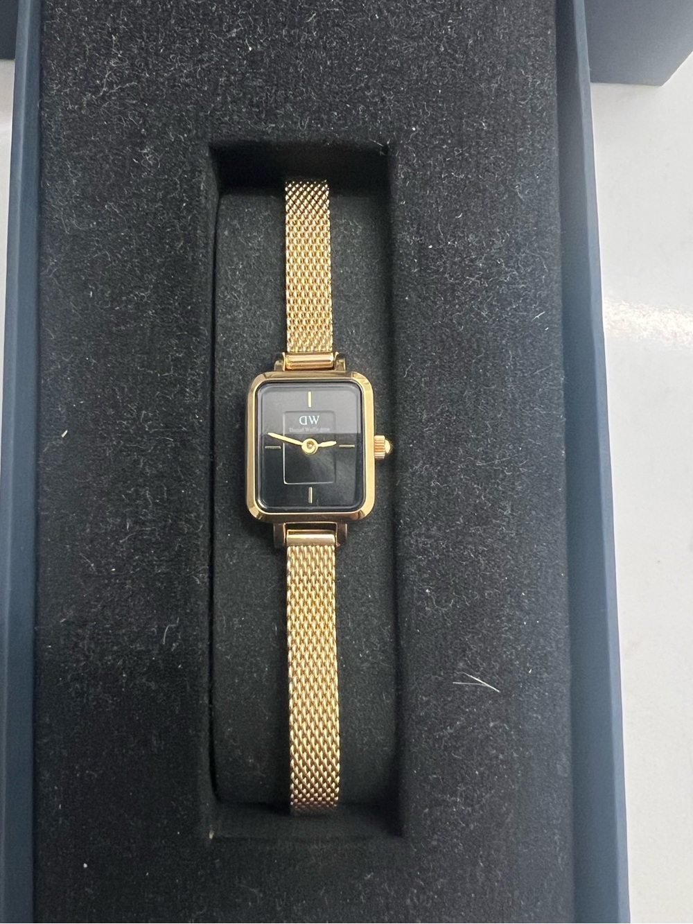 Daniel Wellington Quadro Mini Evergold Onyx